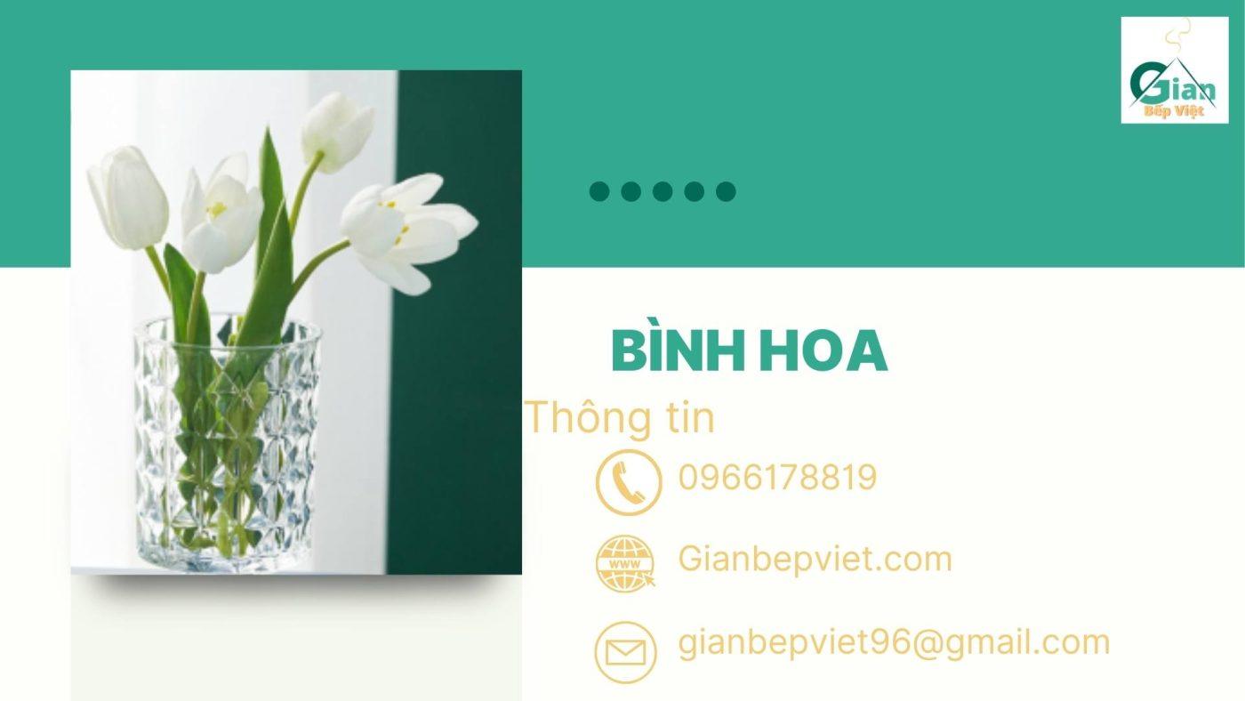 ảnh bình hoa nhà bếp