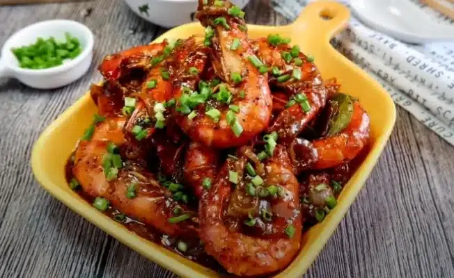 tom sot tieu den, Sốt tiêu đen làm món gì