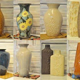bình hoa gốm xứ trang trí