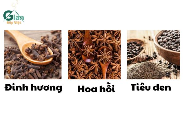 Đinh hương - hoa hồi - tiêu đen